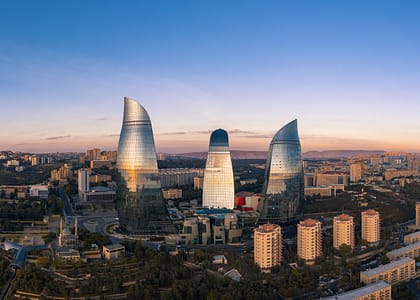 صورة لمدينة باكو في أذربيجان
